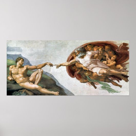 Schepping van Adam Poster (Voorkant)