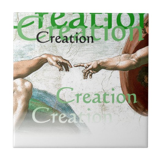 Schepping van Adam Tegeltje (Voorkant)