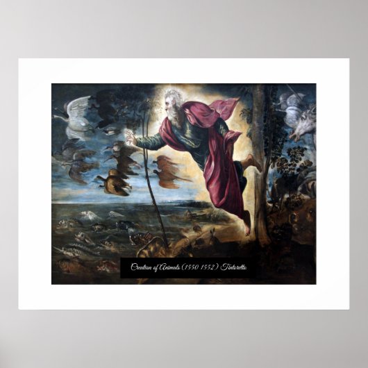 Schepping van dieren poster (Voorkant)