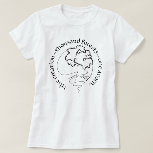 SCHEPPING VAN DUIZEND BOSSEN IN ÉÉN EIKEL T-SHIRT (Design voorkant)
