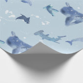 schepsels van oceaanzee cadeaupapier (Hoek)