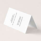 Scherenpaal Visitekaartjes (Achterkant)