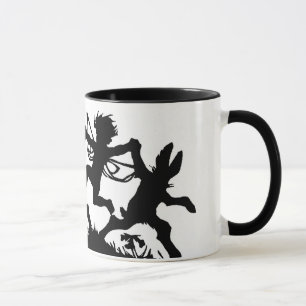 Scherenschnitte Antiek Briefkaart Fairies Bunnies Mok