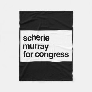 Scherie Murray voor Congres Ny Pro Trump Verkiezin Fleece Deken