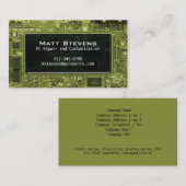 Scherm Computer Repair Visitekaartje Circuits (Voorkant / Achterkant)