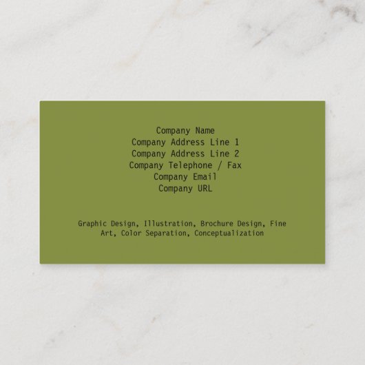 Scherm Computer Repair Visitekaartje Circuits (Achterkant)