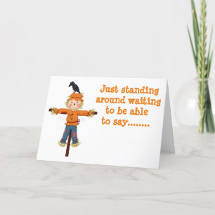 SCHERM EN KROW MET "BIRTHDAY WISHES"-KAART KAART