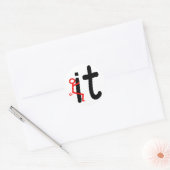 SCHERM IT RONDE STICKER (Envelop)