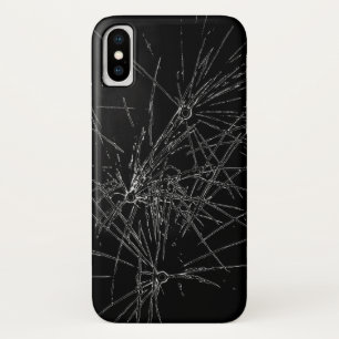 Scherm met gebroken gebroken gebroken gebroken cac iPhone x hoesje