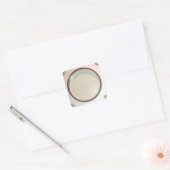 scherm met Oscilloscoop Vierkante Sticker (Envelop)