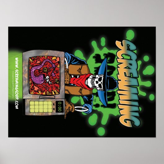 SCHERM SOUP! Deadwest Microwave-Logo Poster (Voorkant)