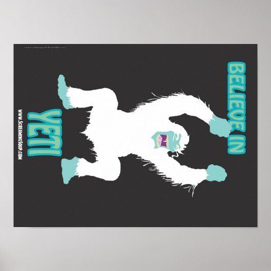 SCHERM SOUP! Geloof in Poster Yeti (Voorkant)