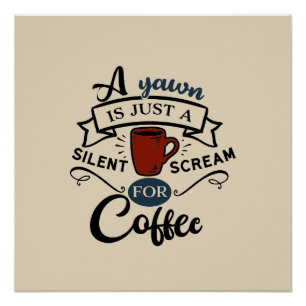 Scherm voor Coffee Word Art Poster Perfect Poster