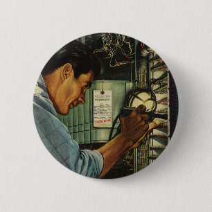  scherm voor de uitademing van de bedrijfselektron ronde button 5,7 cm