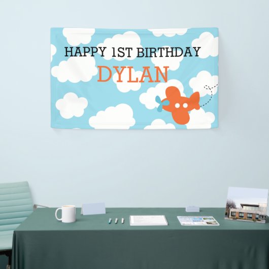 Schermachtergrond / banner (blauw en Oranje) (Beurs)