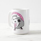 Schermafbeeldende Possum heldere kleuren Koffiemok (Voorkant links)