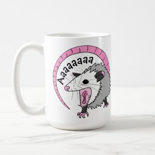 Schermafbeeldende Possum heldere kleuren Koffiemok (Links)