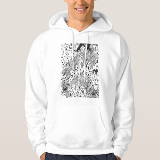 Schermafgedrukte patroonafdekking hoodie