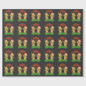 Schermen Kerstmis Gingerbread Mannen Vakantie Kers Cadeaupapier (Vlak)
