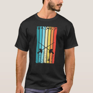 Schermen Retro Zwaarden Sabels Schermer T-shirt