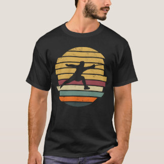 Schermen Sport Vintage hek zwaarden Schermer jonge T-shirt