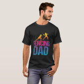 Schermen vader Zwaard Vechten Fencer 2 T-shirt (Voorkant volledig)