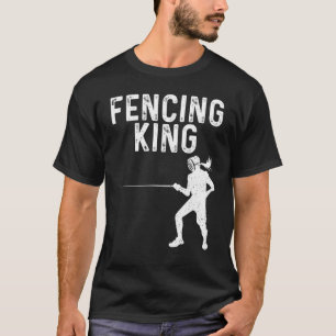 Schermen voor mannen Vader schermer Zwaard sporten T-shirt