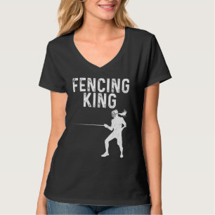 Schermen voor mannen Vader schermer Zwaard sporten T-shirt