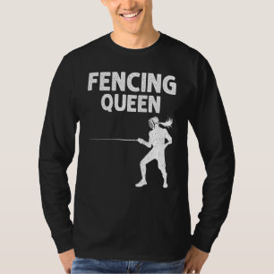 Schermen voor vrouwen Moeder schermer Zwaard sport T-shirt