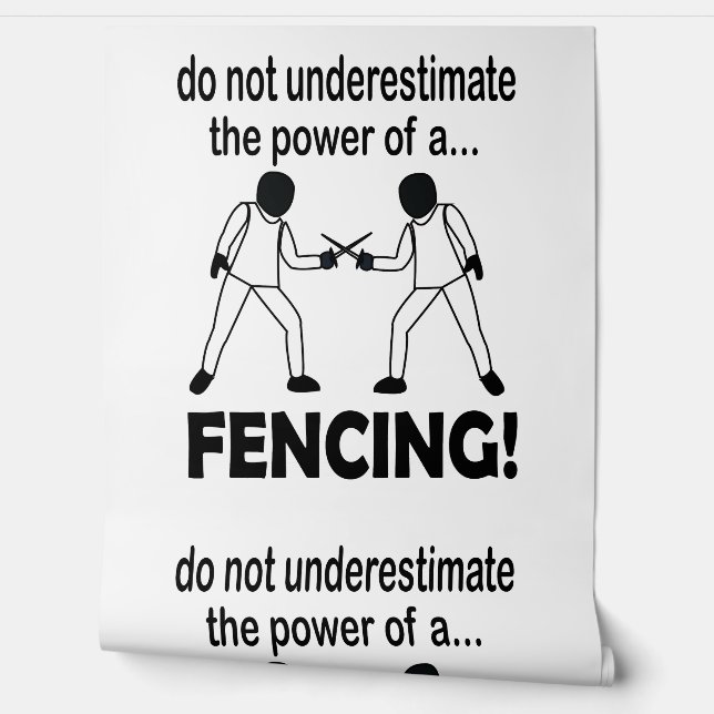 Schermen Zwaard Sport Schermen Behang (Afrollen)