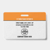 Scherp en professioneel: aangepaste beveiligings-I Badge (Achterkant)