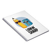 Scherp uitziend Grappig Potlood Pun Notitieboek (Rechterzijde)