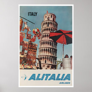Scherp van de Toren van Pisa Italië Kunst Italiaan Poster