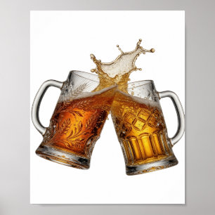 Scherp Zilver PROOST OP GOEDE GEZONDHEID Poster