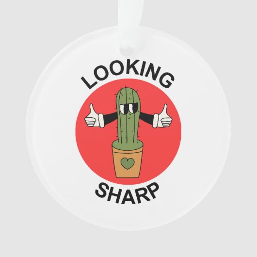 Scherpe Cactusgrap Ornament (voorkant)