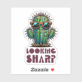 Scherpe Cool Cactus bekijken Sticker