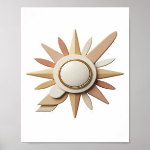 Scherpe Goud ABSTRACTE KUNST Grafisch ontwerp Poster