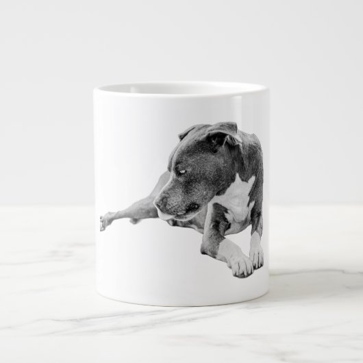 Scherpe lucht, stabiele blik extra grote beker (Voorkant)