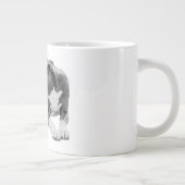 Scherpe lucht, stabiele blik extra grote beker (Rechts)