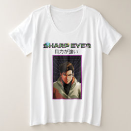 Scherpe Ogen Grote Maat T-shirt