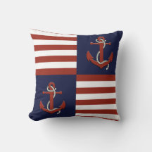 Scherpe rode anker/rood witte marineblauwe streep