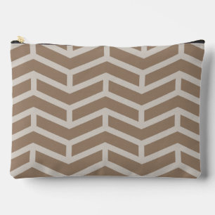 Scherpe scherpe tegengestelde pijlen Chevron bruin Etui