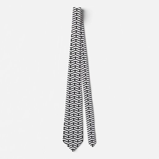 Scherpe scherpe tegengestelde pijlen Chevron wit z Stropdas (Voorkant)