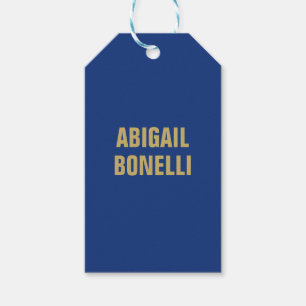 Scherpe, strakke, op maat gemaakte, minimalistisch cadeaulabel