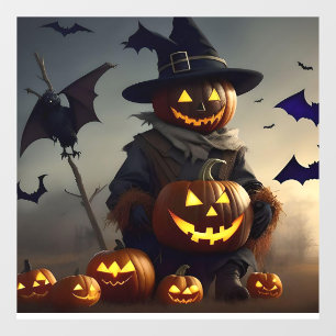 Scherpegelvenster aanklampen. Halloween decor Raamsticker