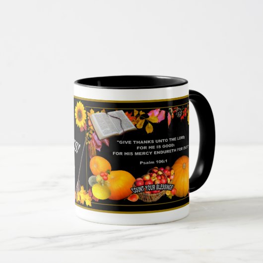 SCHERPENDE THANKSGIVING MOK (Voorkant rechts)