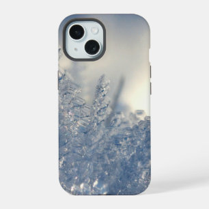 Scherptedieptefotografie van ijsscherven iPhone 15 hoesje