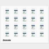 Scheten Bug Jar" Whimsical Vierkante Sticker (Vel)