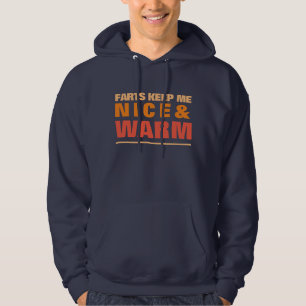 SCHETEN HOUDEN ME WARM GRAPPIG CITAAT HOODIE