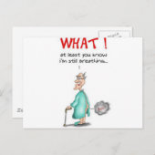 scheten oud Man Briefkaart (Voorkant / Achterkant)